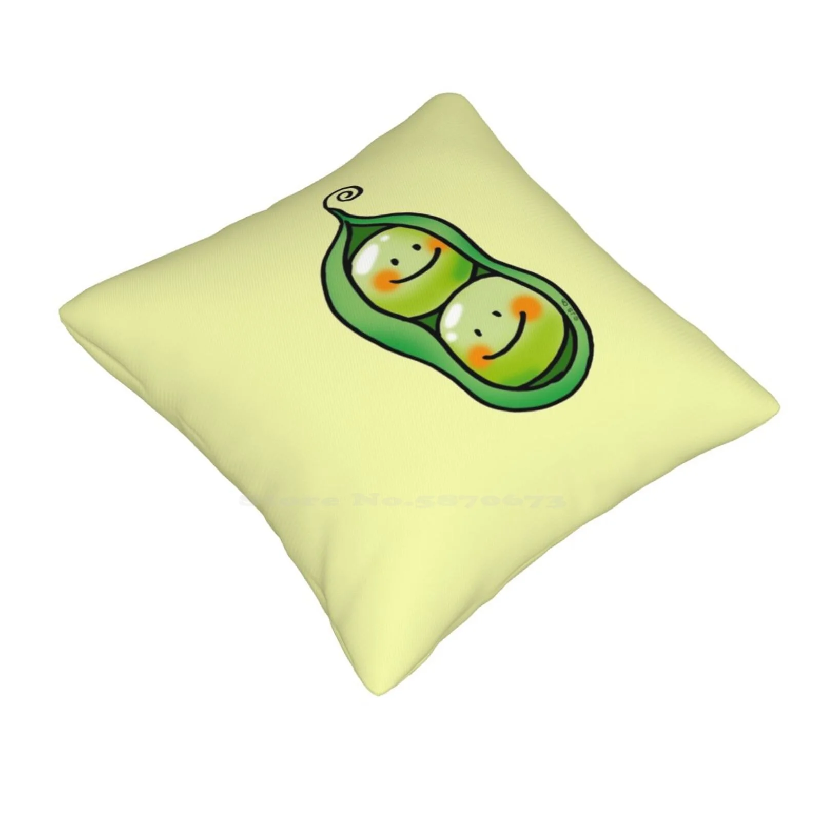 Cute 2 Peas In A Pod Pillowslip Pillowcase Green Pea Cute Pea Pea Cartoon Cute Cartoons Veggie Adorable Two Peas Garden Foods