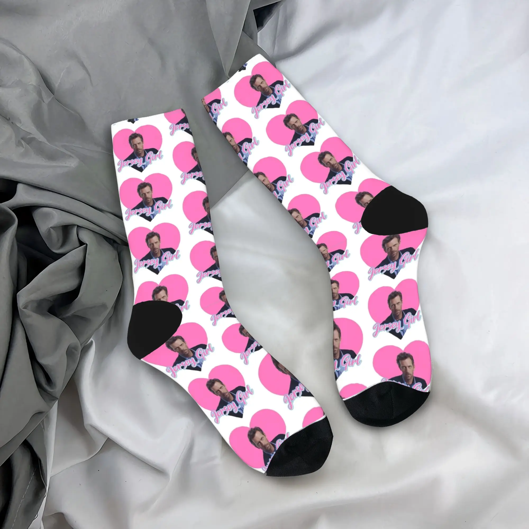 

Dr. Gregory House Jersey Girl Socks Novelty Stockings Autumn Anti-Slip Unisex Men Socks Soft Breathable Pattern Cycling Socks