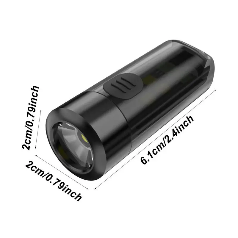 Rechargeable Keychain Flashlight Pocket Keychain Lamp Rechargeable Handheld Flashlights Waterproof Multiple Lighting Modes Work