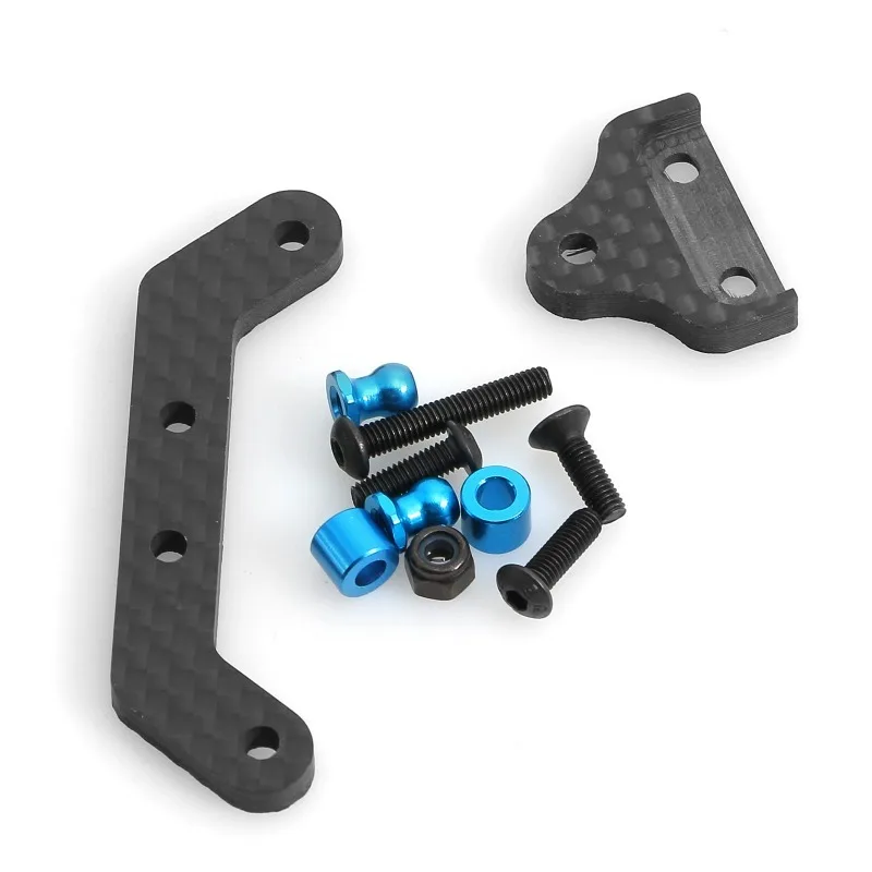 คาร์บอนไฟเบอร์ด้านหน้าและด้านหลังเกียร์ Mount Bracket เกียร์สําหรับ Tamiya XV01 1/10 RC รถอะไหล่อัพเกรดอุปกรณ์เสริม