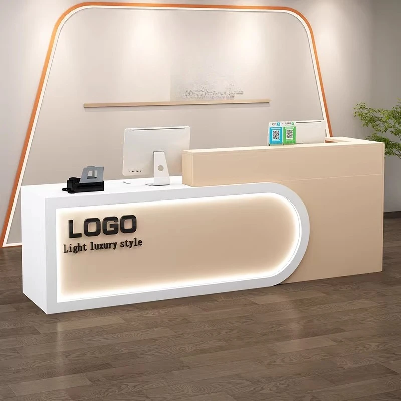 Beauty Salon Reception Desk Front Luxury Clinical Modern Reception Desk Small Coffee Shop Counter Muebles Corner Furniture
