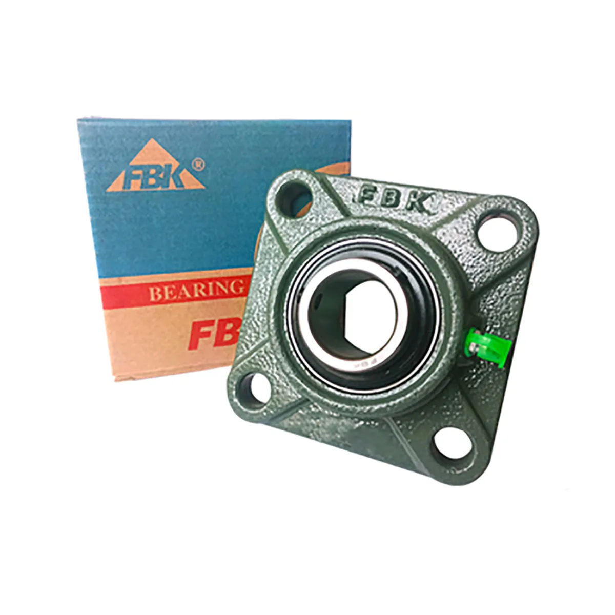 1Pc External Spherical Bearing Square Bearing Seat FBK UCF204 205 206 207 208 209 210 Bore20/25/30/35/40/45/50mm Double Top Wire