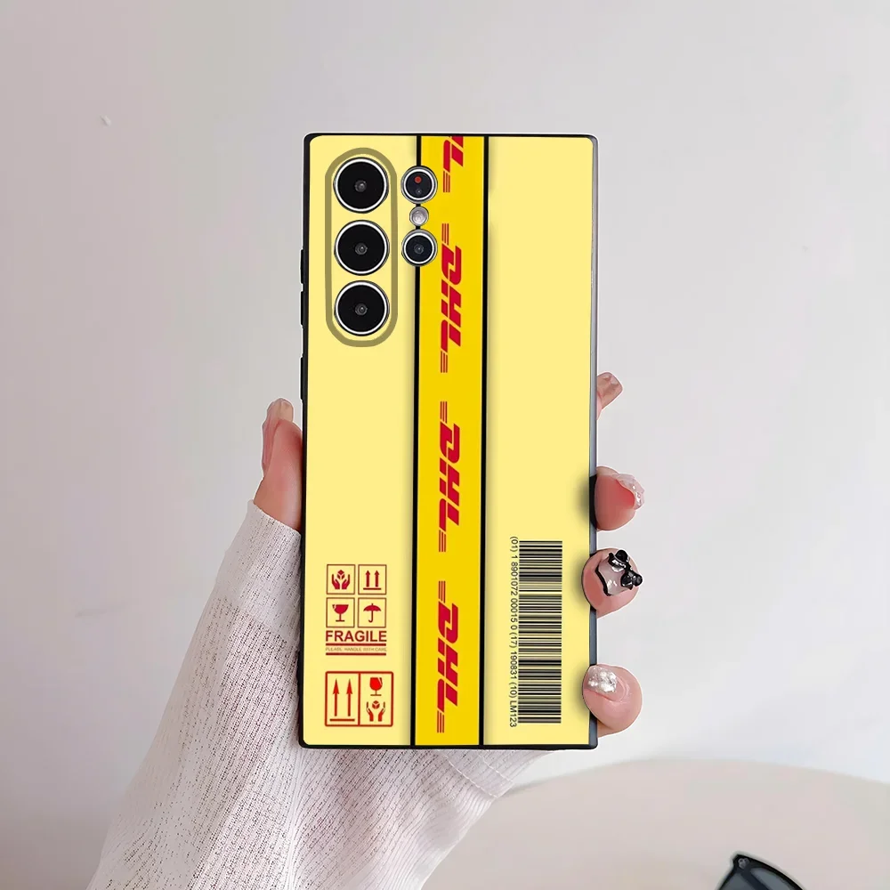 حافظة هاتف لوجستية عالمية DHL لهاتف سامسونج S Series S21 S22 S23 S24 S25 FE Plus حافظة فائقة من مادة البولي يوريثان الناعمة والصديقة للبشرة