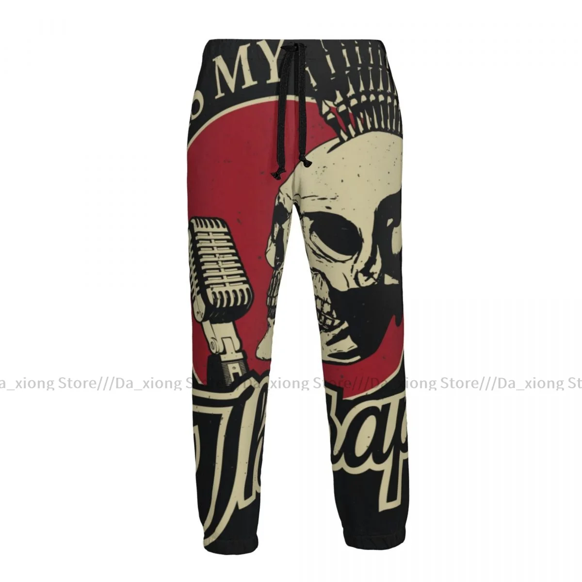 Men Pants Rock Music Poster Male Trousers Fitness Sweatpants Streetwear