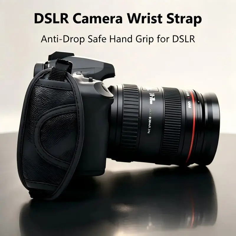 Camera Hand Grip Strap Leather DSLR Wrist Band, Anti-Drop Ergonomic Padded Non-Slip, Reduce Fatigue For Canon Nikon Sony Pentax