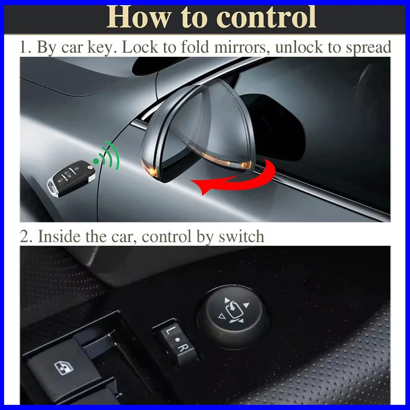 For Ford Expedition 2012 2013 Side Rearview Mirror Intelligent Auto Folding Motor Upgrade Kit Module System Car Accessories