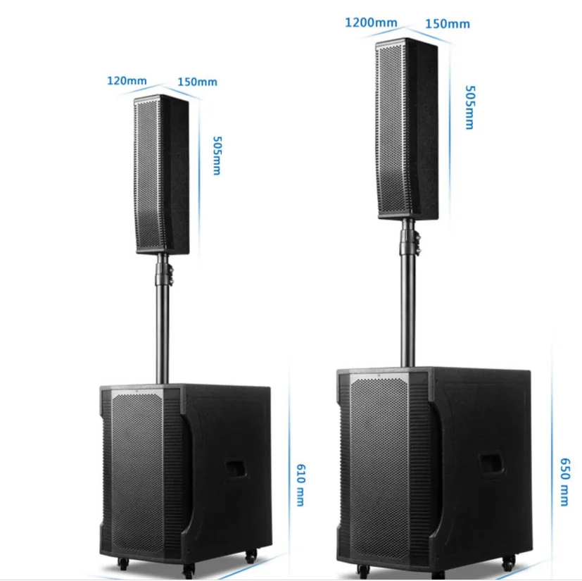 

Linear Column Array PA System speaker class D amplifier built in DSP battery active subwoofer tower powered church speakers