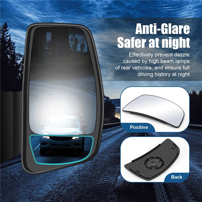 A45F-vidrio de lente de espejo retrovisor de puerta delantera inferior de coche para Ford TRANSIT MK8 V363 2014 -2020