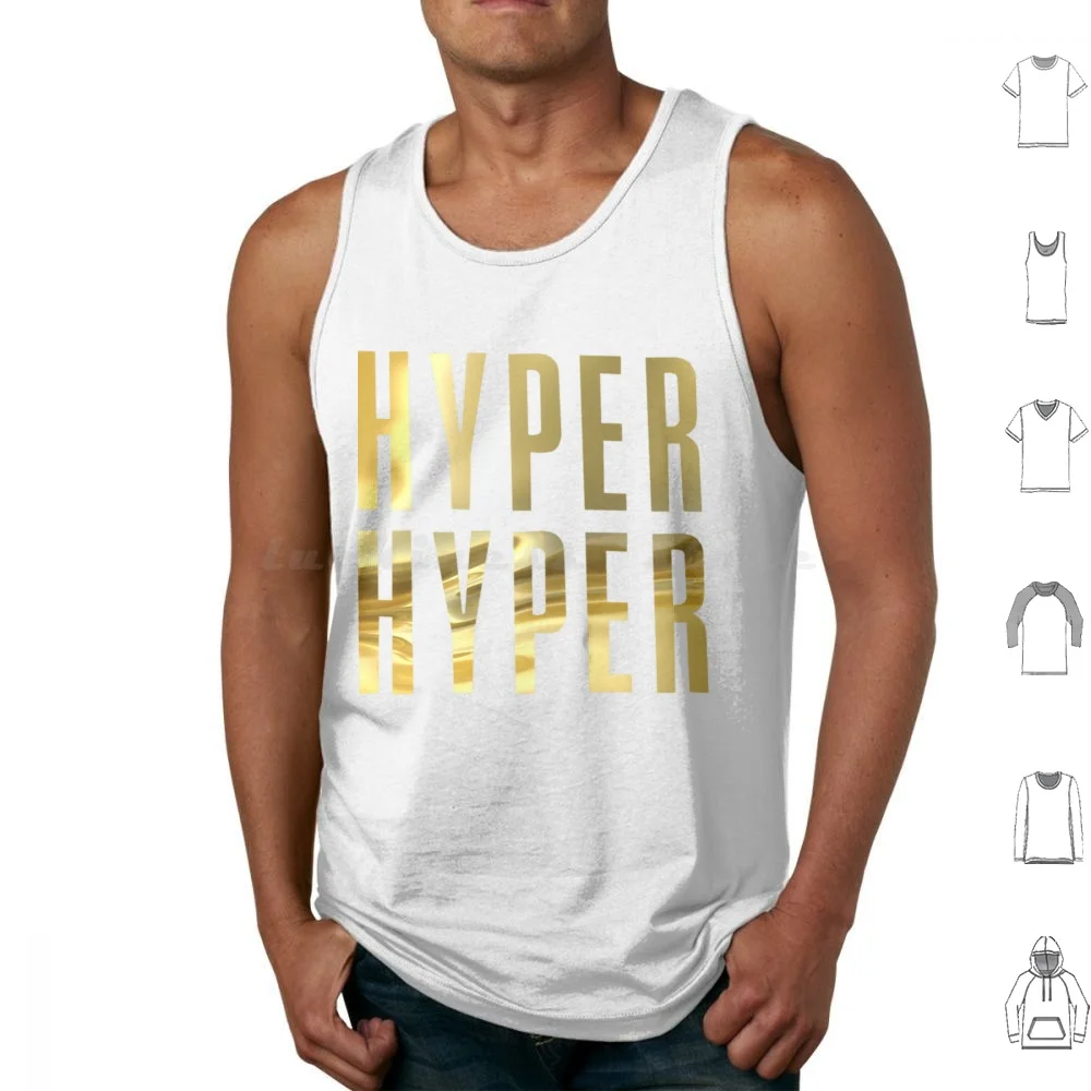 Hyper Hyper-Scooter Band Collector Hit 90s Gold Edition Tank Tops Print Cotton Human Traffic Retro Funny Hyperion 90s