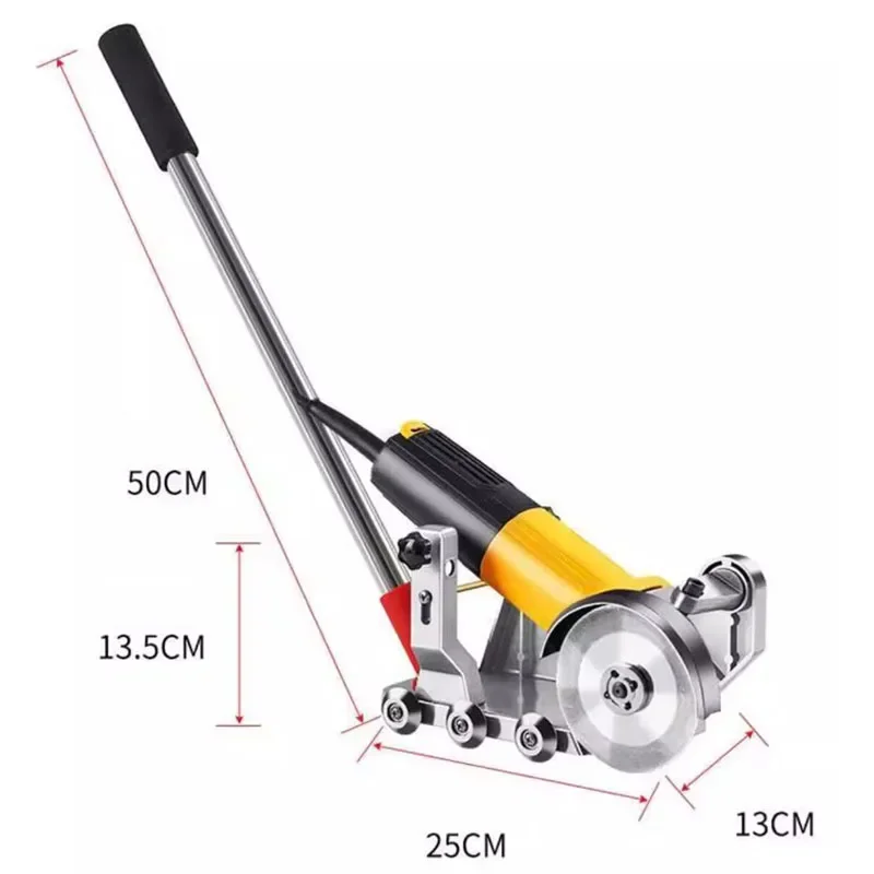 Parking Space Slot And Seam Cleaning Tool Beautify Angle Grinder Multi-Functional And Portable Bracket Six-Wheel Auxiliary