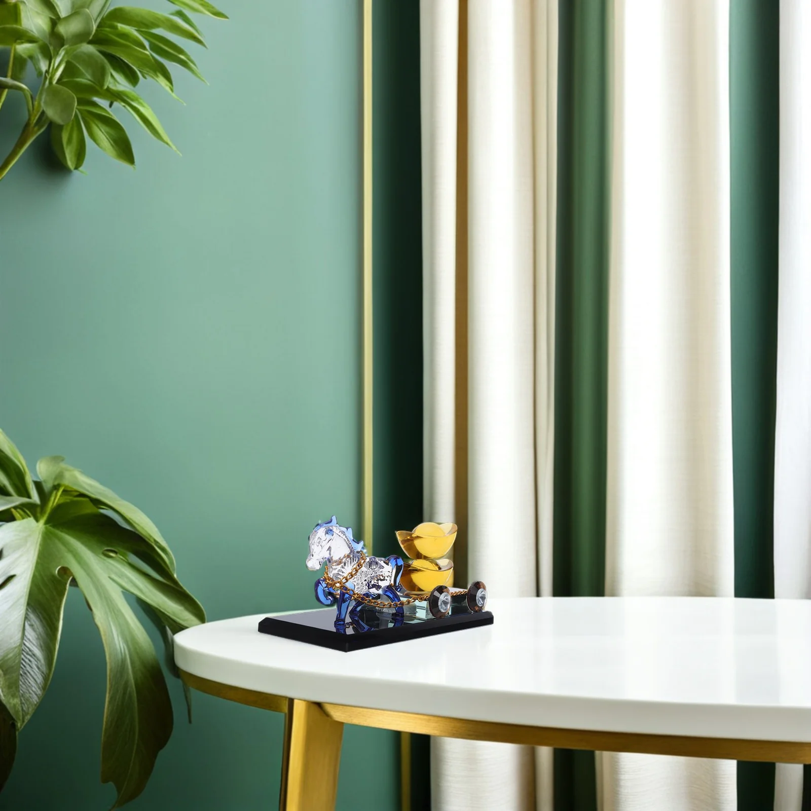 كريستال الحصان النقل تمثال 2026 الصينية زودياك الحصان للمنزل مكتب سطح المكتب لوحة سيارة ديكور مصغرة #3