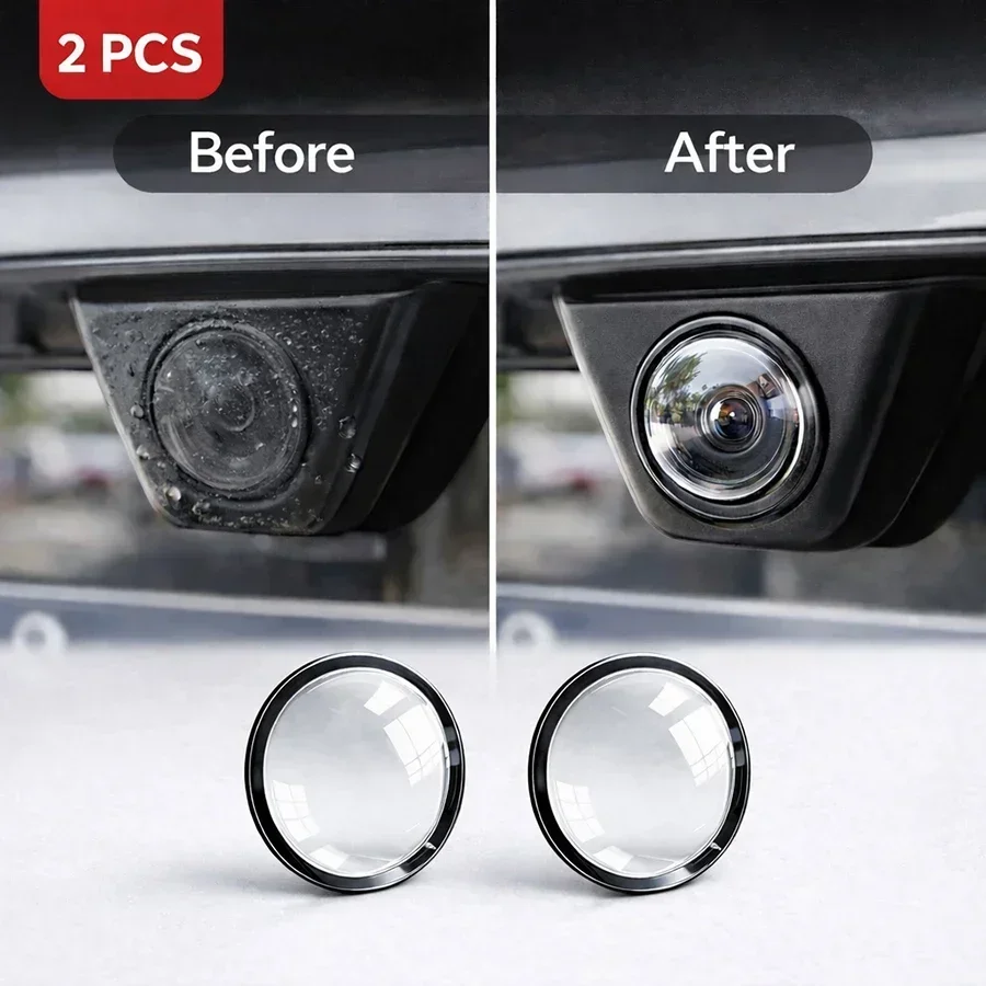 

Universal Car Camera Lens Protector 2/4Pcs 360 All Round Lens Guard for Car Cameras Waterproof Anti Scratch Protective