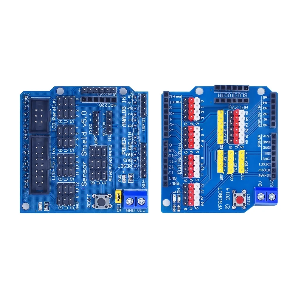 V5 Sensor Shield Expansion Board Shield For Arduino UNO R3 V5.0 Electronic Module Sensor Shield V5 expansion board