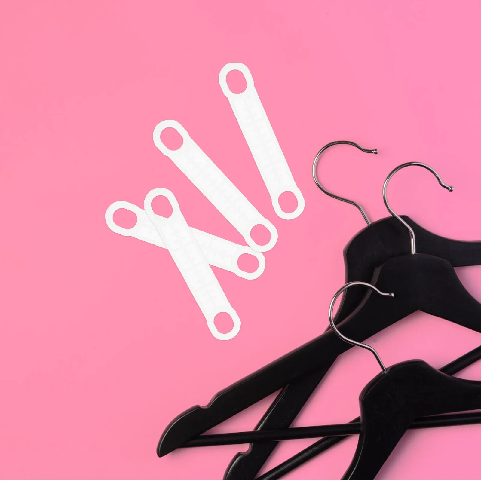 

10Pcs Clear Clothes Hanger Grips Silicone Strips Non Slip Hanger Accessories Universal Closet Supplies Anti-Slip Strips for Wood