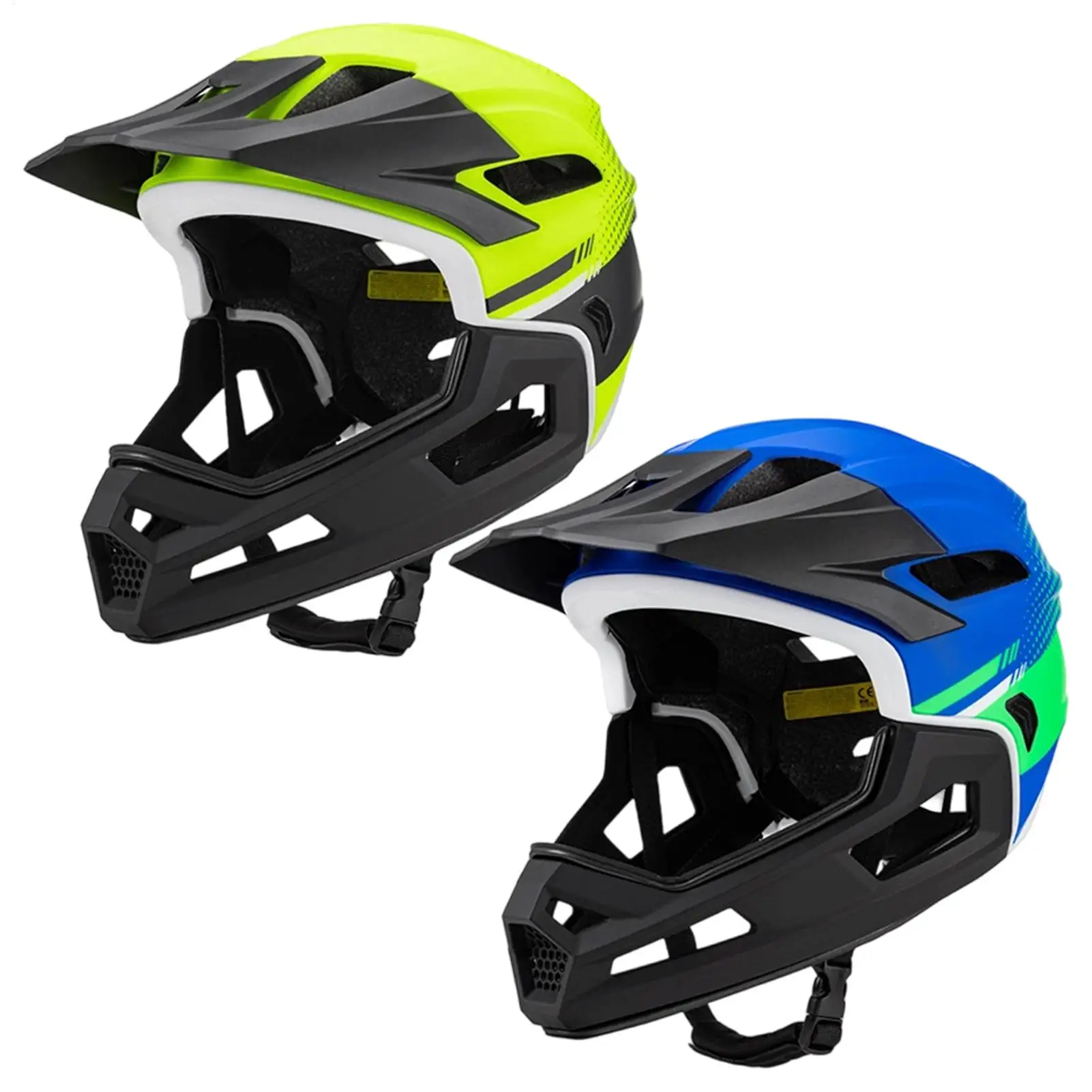 Full Face Mountain Bike Helmet Biking Head Cover Shock Absorption Cycling Helmet For Bicycle Motocross Motorcycle Scooter