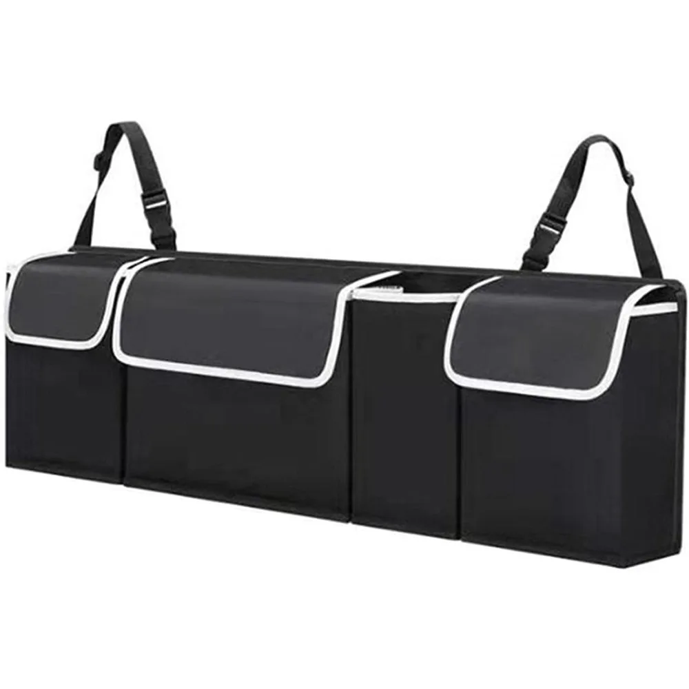 

n/a/a /a car trunk organizer, car trunk organizer collapsible backseat, backseat trunk organizer for suv & car - hanging organiz