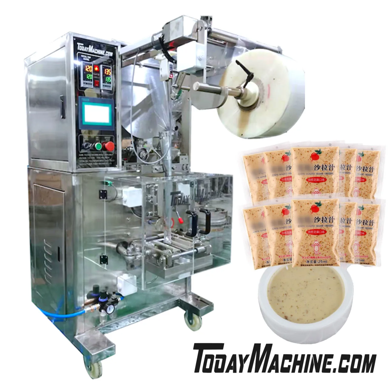 Automatic Sachet Filling Packaging Machine for Tomato Paste Stick Shaped Bag