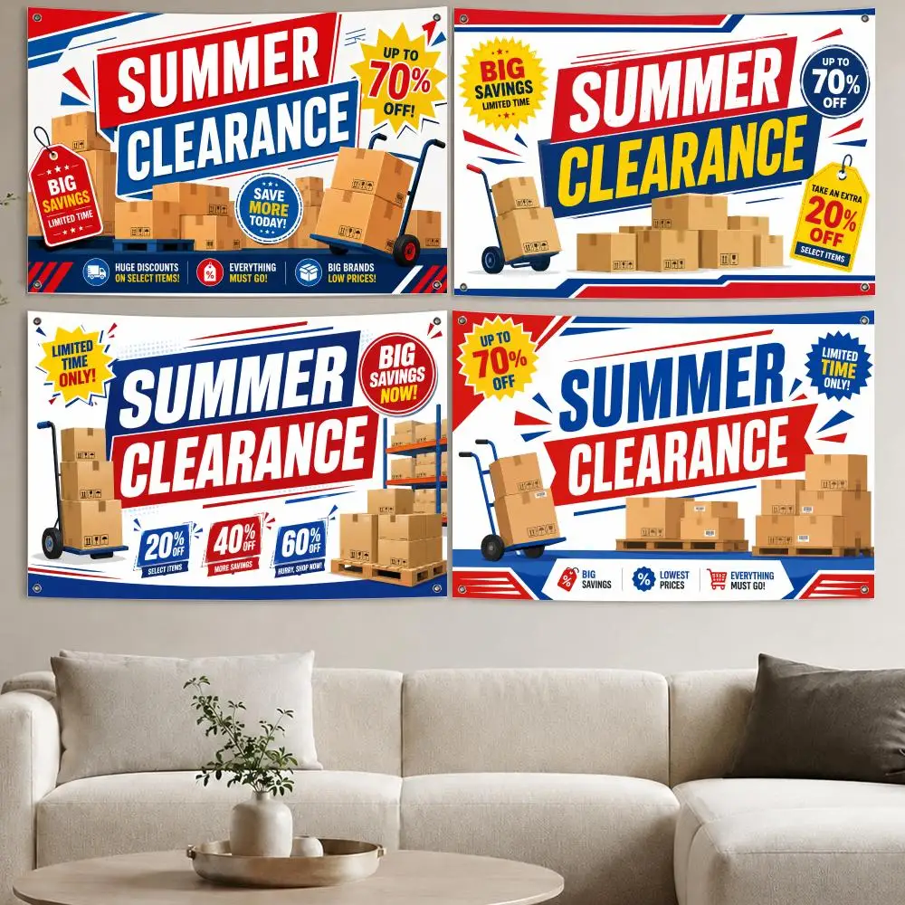 Summer Clearance Sale Flags Aesthetic Wall Tapestry Printed Wall Hanging Living Room Party Outdoor Decor