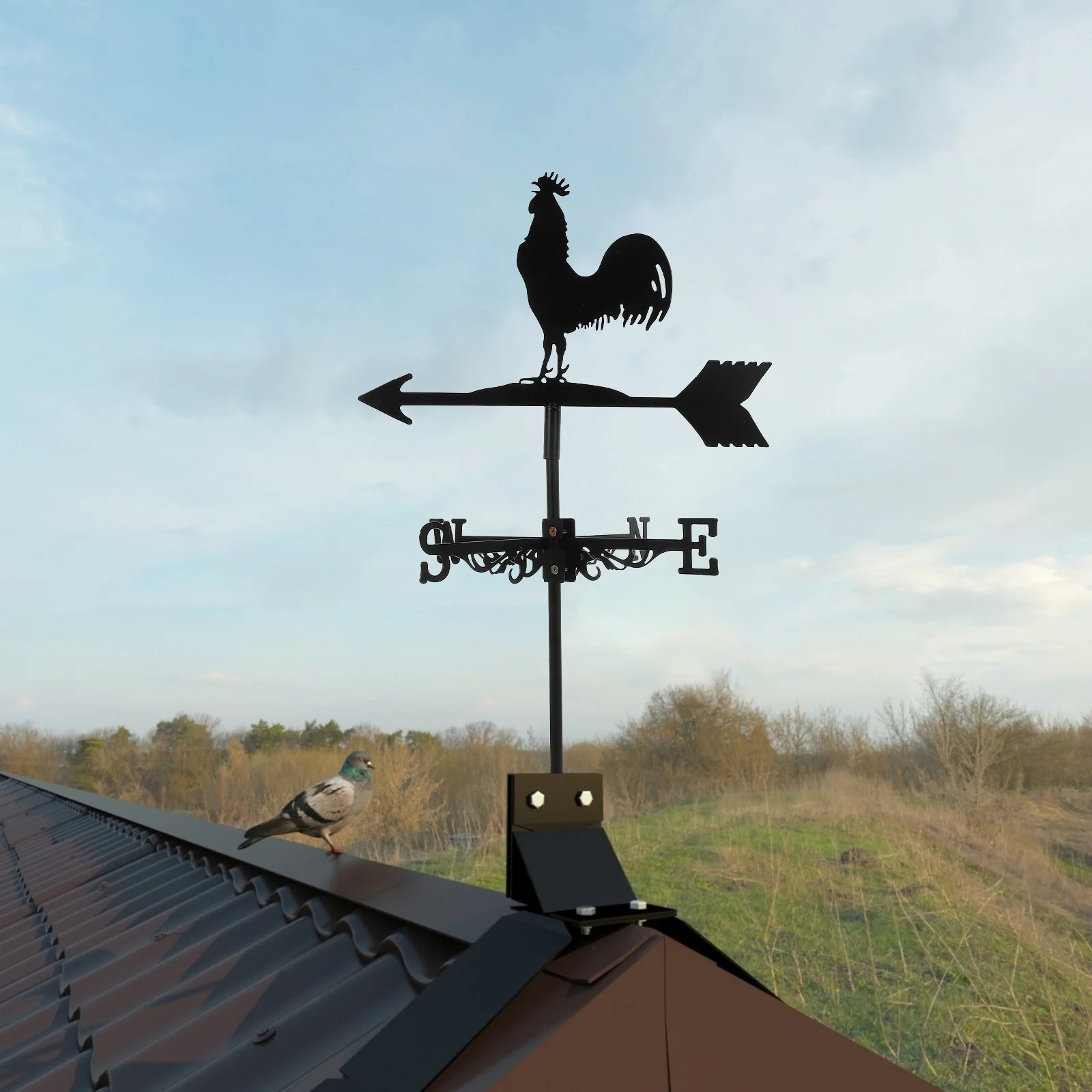 

Roof Weather Vane Lawn Decorations Outdoor Weathervane Decorate Iron Yard Ornament Ground