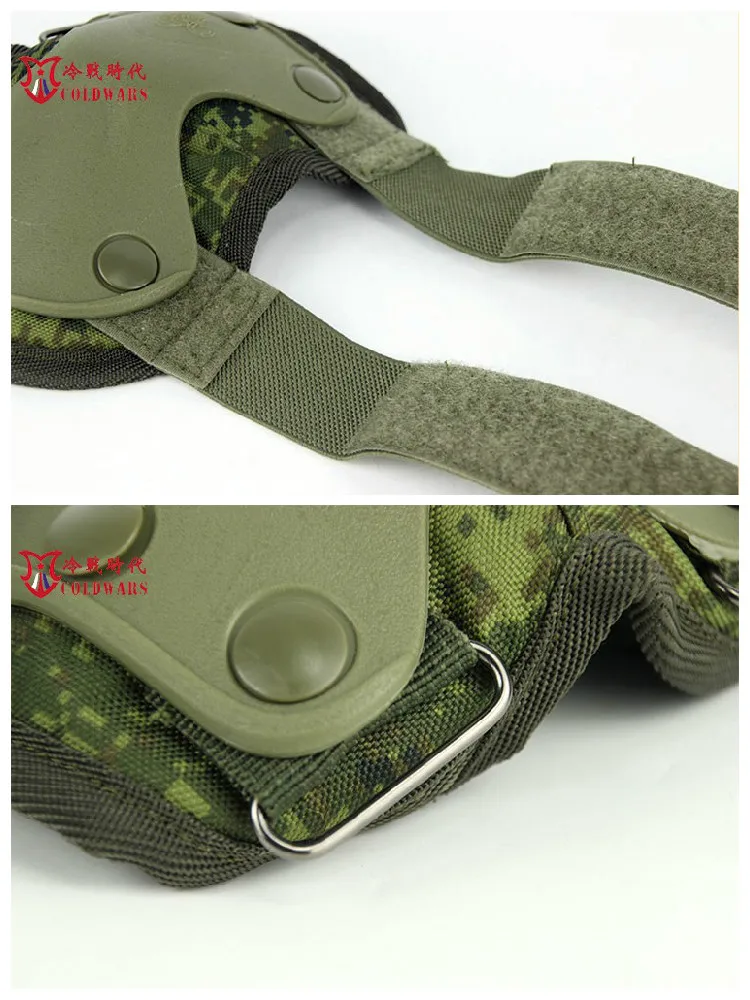 Russian Outdoor Hunting 6B51 Tactical Protective Gear EMR Little Green Man  Camouflage Knee and Elbow Pads Military Accessory