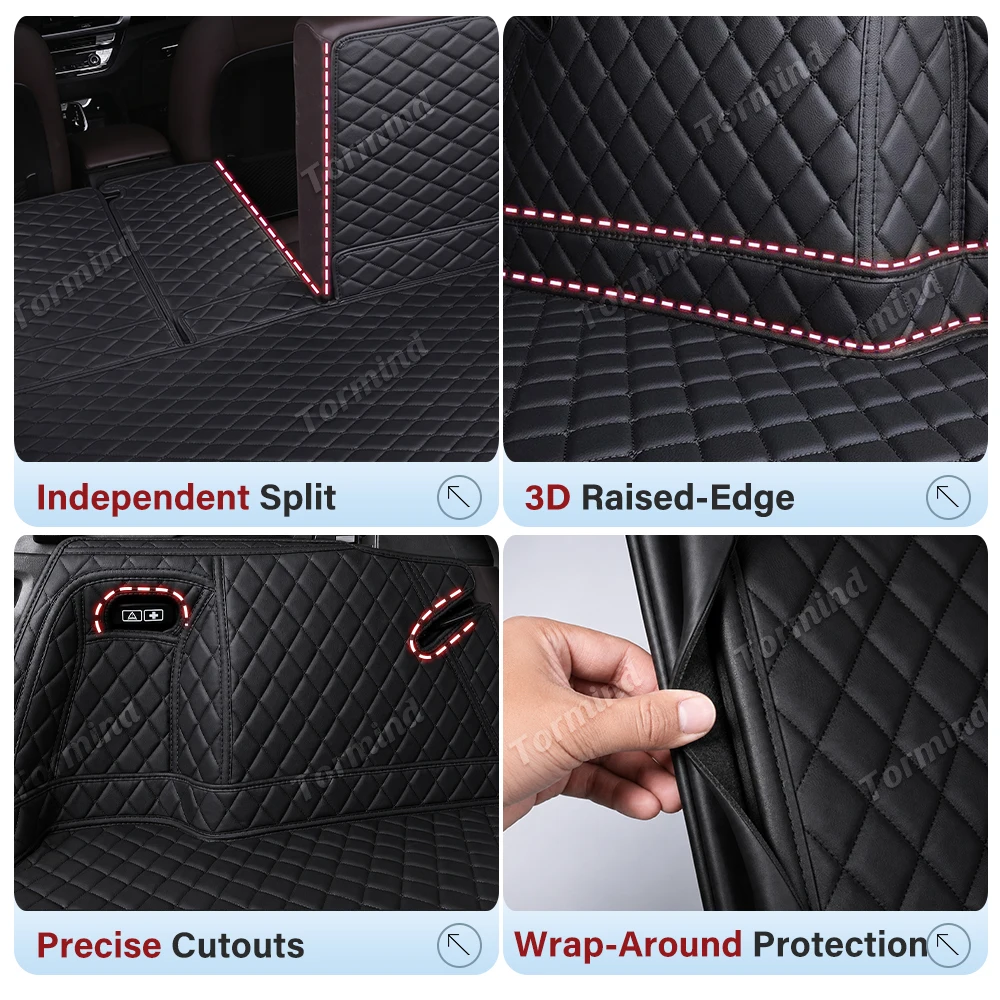 Tormind For Subaru Outback 2021 2022 2023 2024 Car Trunk Mats Carpet Cargo Liner Car Backrest Pad Interior Accessories Protector - view 3