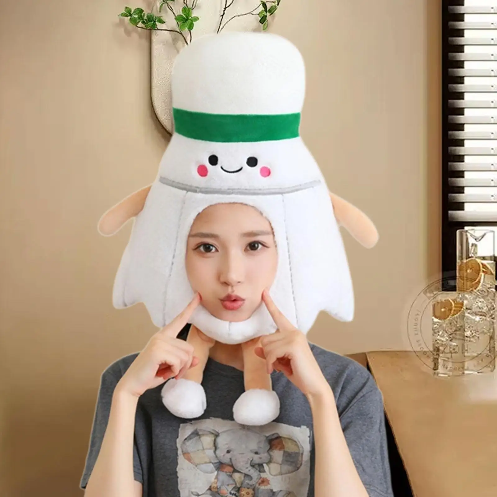 

Забавная плюшевая шляпа, легкий милый новый головной убор для праздничного фестиваля