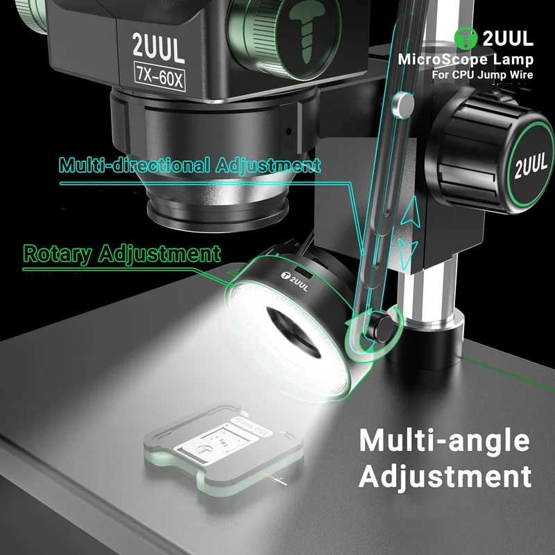 2UUL MS96 Microscope Lamp With LED Ring Lllumination Suitable for Microscope Electronic Soldering And Repair Tools
