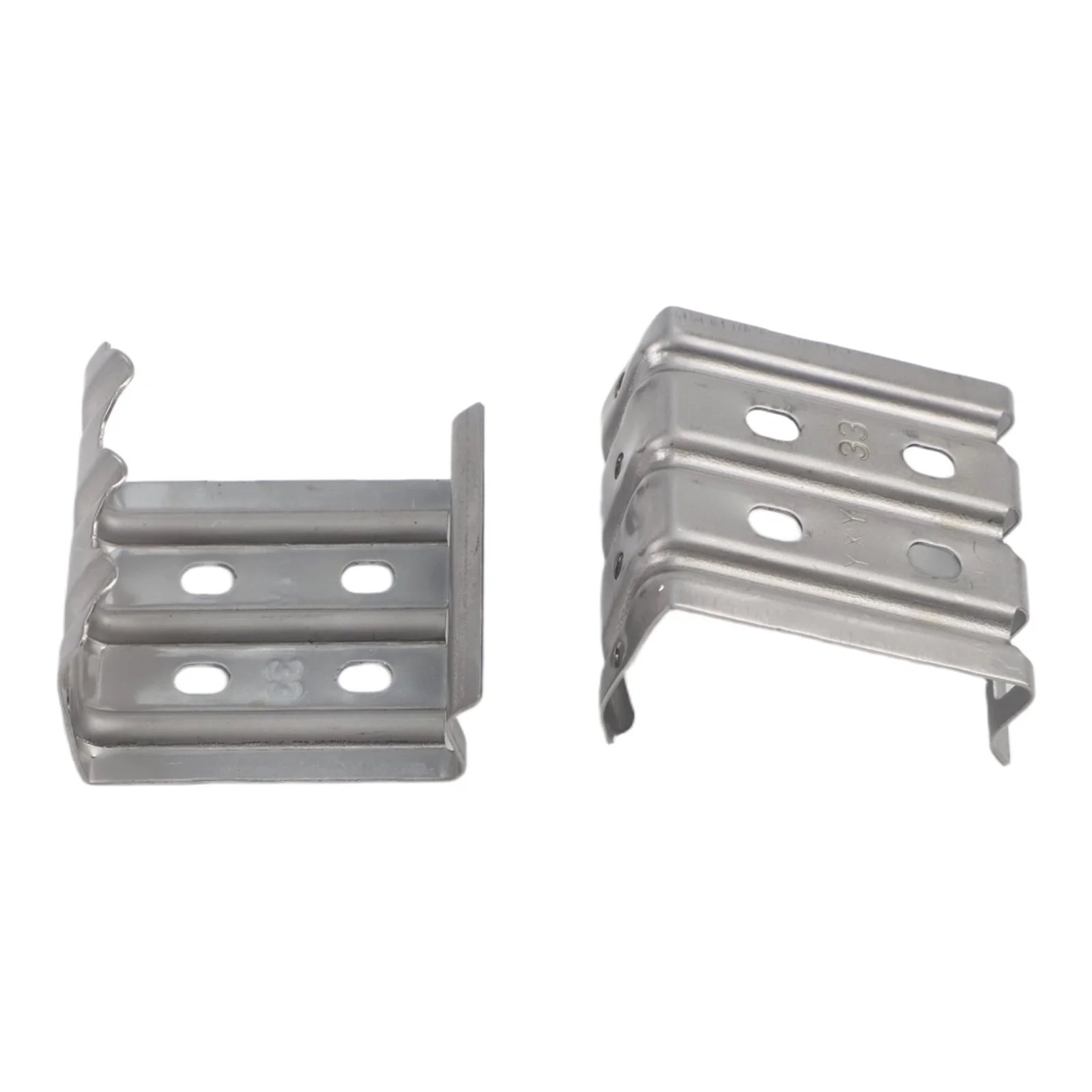 50PCS Stainless Steel Solar Panel Water Drainage Clips Photovoltaic Panel Cleaning Clip 30/33/35mm Solar Mud Removal Clip