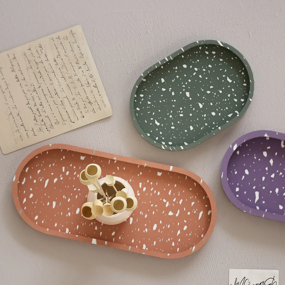 Ovale Silikonformen für Beton, Gips, Ornamente, Schmuck, Epoxidharz und Aufbewahrung mit Schalen-Design – Detail 6