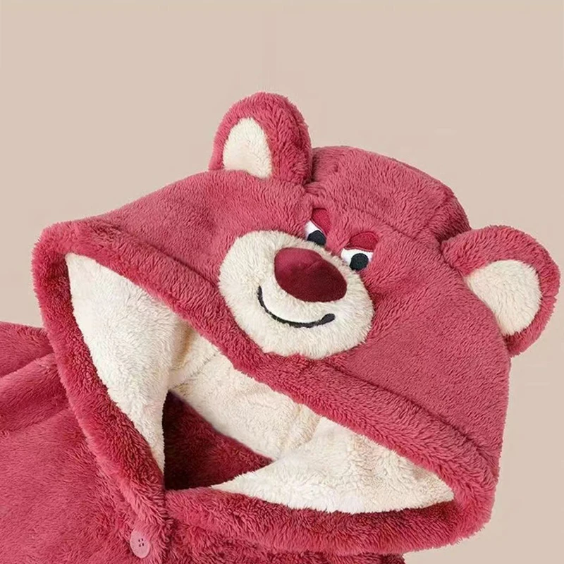 Miniso Marca Lotso Donna Veste Pigiama a maniche lunghe Abbigliamento per la casa da donna Indumenti da notte Camicia da notte con cappuccio