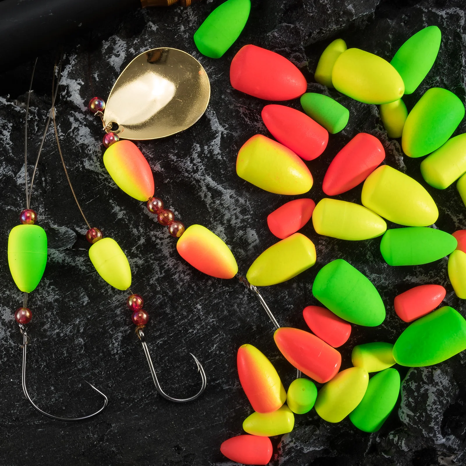 10/30 stücke Schaum Fliegenfischen Float Auftrieb Bobber Strike Anzeige für Pompano Rig Bottom Rig Live Bait Rig Saltwtaer – Detail 3