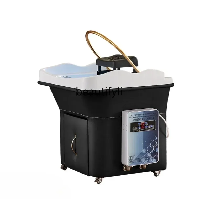 

Movable Water Circulation Shampoo Basin Splicing Beauty Salon Hair Care Head Treatment Instrument Belt Fumigation Spa Machine