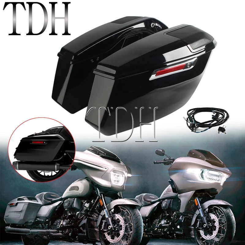 

Мотоциклетная сумка-багажник из АБС-пластика, жесткая, для Harley CVO Road Glide FLTRXSE FLTRXSTSE FLTRX Street Glide FLHX FLHXSE 23-