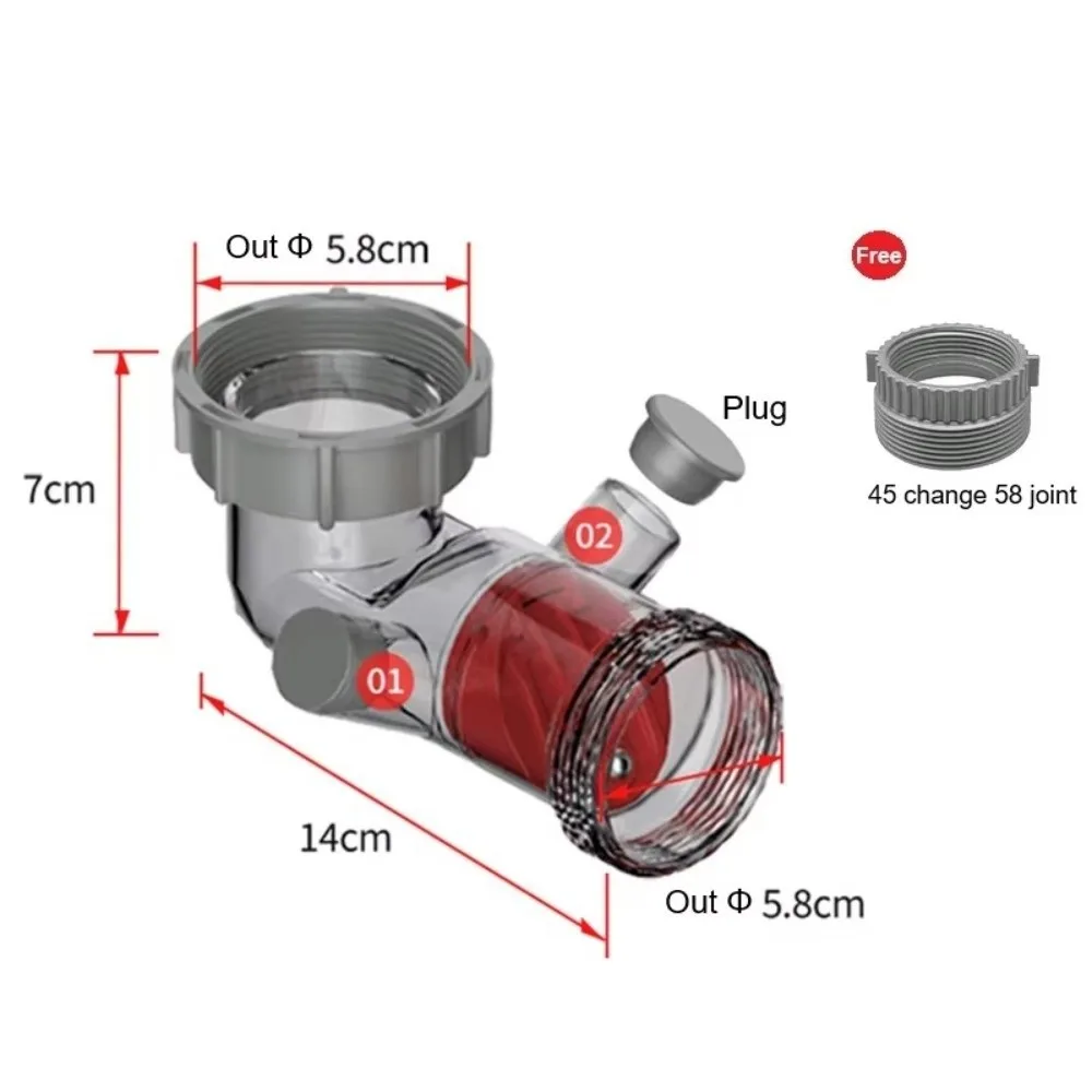البلاستيك حوض غسيل مجموعة أنابيب الصرف أنبوب منحني مكافحة حجب بالوعة استنزاف تحقق صمام رائحة برهان اتصال سريع
