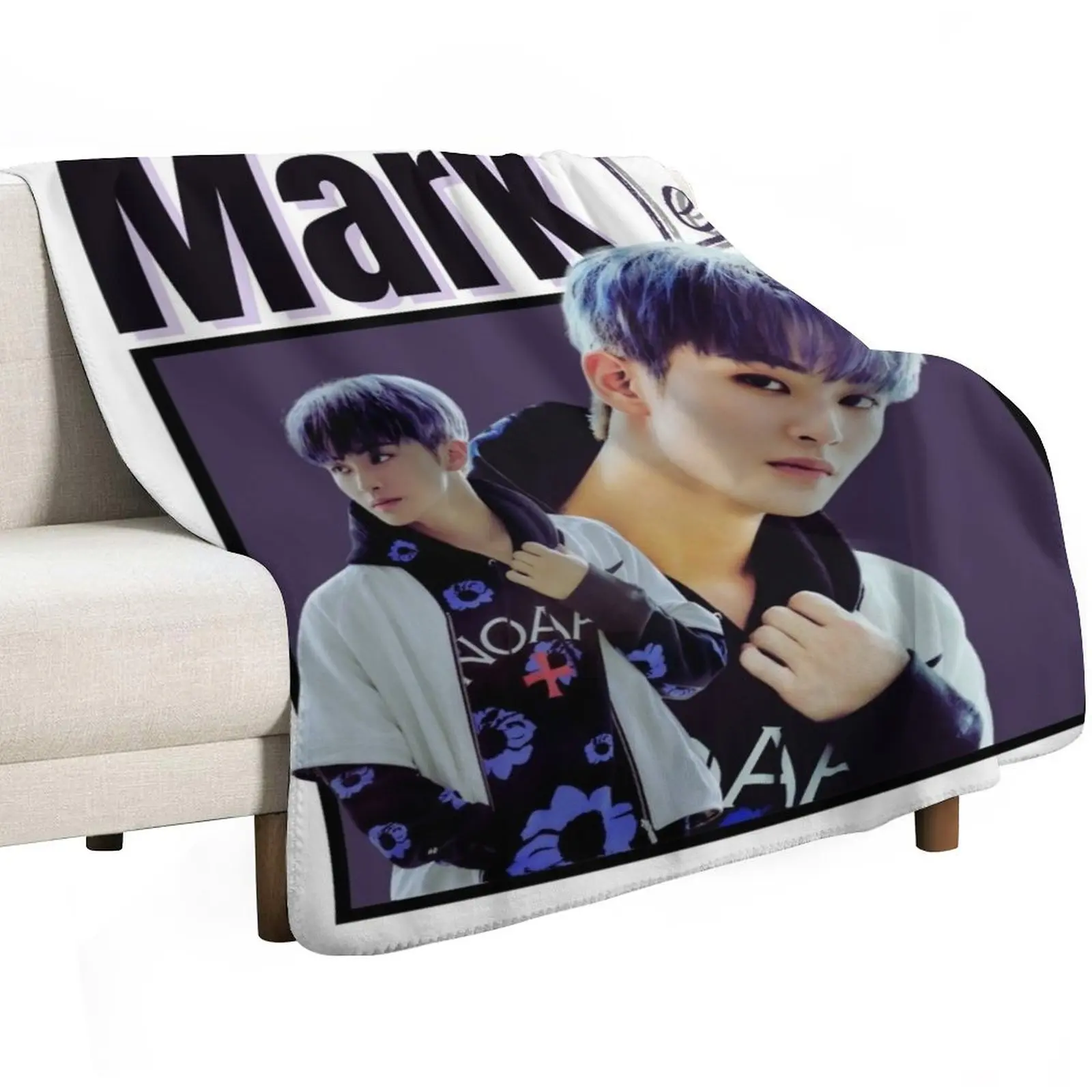 

Mark Lee Throw Blanket Flannel Fabric Luxury Designers Blankets