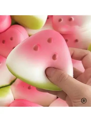 Squishy Watermelon Fidget Toy Anti-Stress Slow Rising Fruit Pinch Squeeze Stress Reliever Funny Pressure Reducer Prop