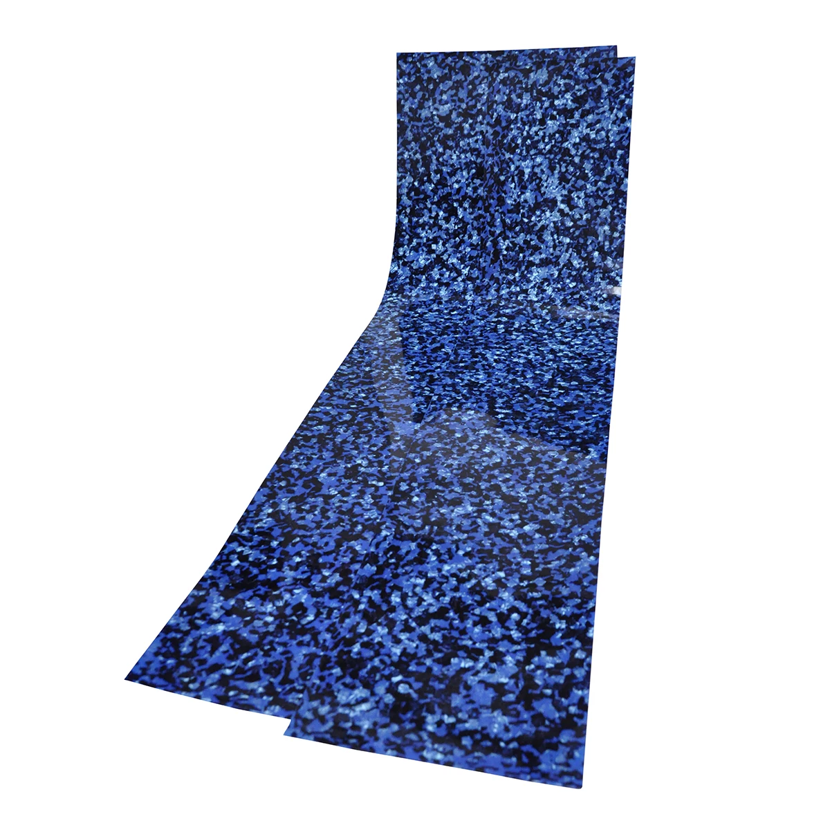 2Pcs Drum Wrap Musical Instrument Deco Sheet 10x60'' and 16x60'' Blue Sapphire