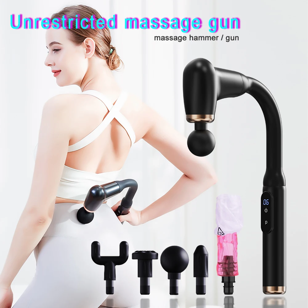 Massage Gun Portable Deep Tissue for Body Arms Back Muscle Massager Portable Fascial Gun Carry Case Designed for women Plush