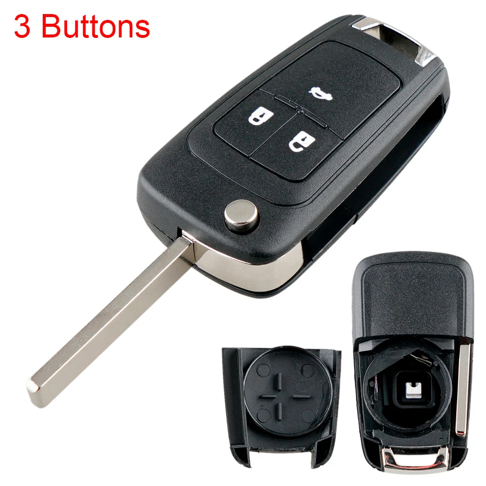 

3Buttons Flip Folding Remote Cover Car Key Fob Case Shell Fit for Chevrolet / Opel / Zafira / Vauxhall Astra Insignia