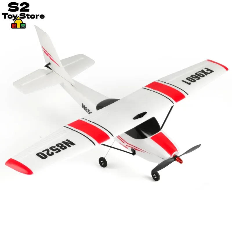 FX9601 4CH RC Airplane Brushless Motor Trainer with 6-Axis Gyro EPP Fixed Wing Aircraft for Beginner Pilots Birthday Gift