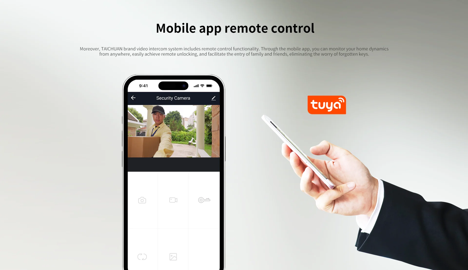 7 Inch Android Tuya Smart Intercom Smart Control Panel Smartlife Smart Home Light Switch Control Alarm Sensor and Surveillance