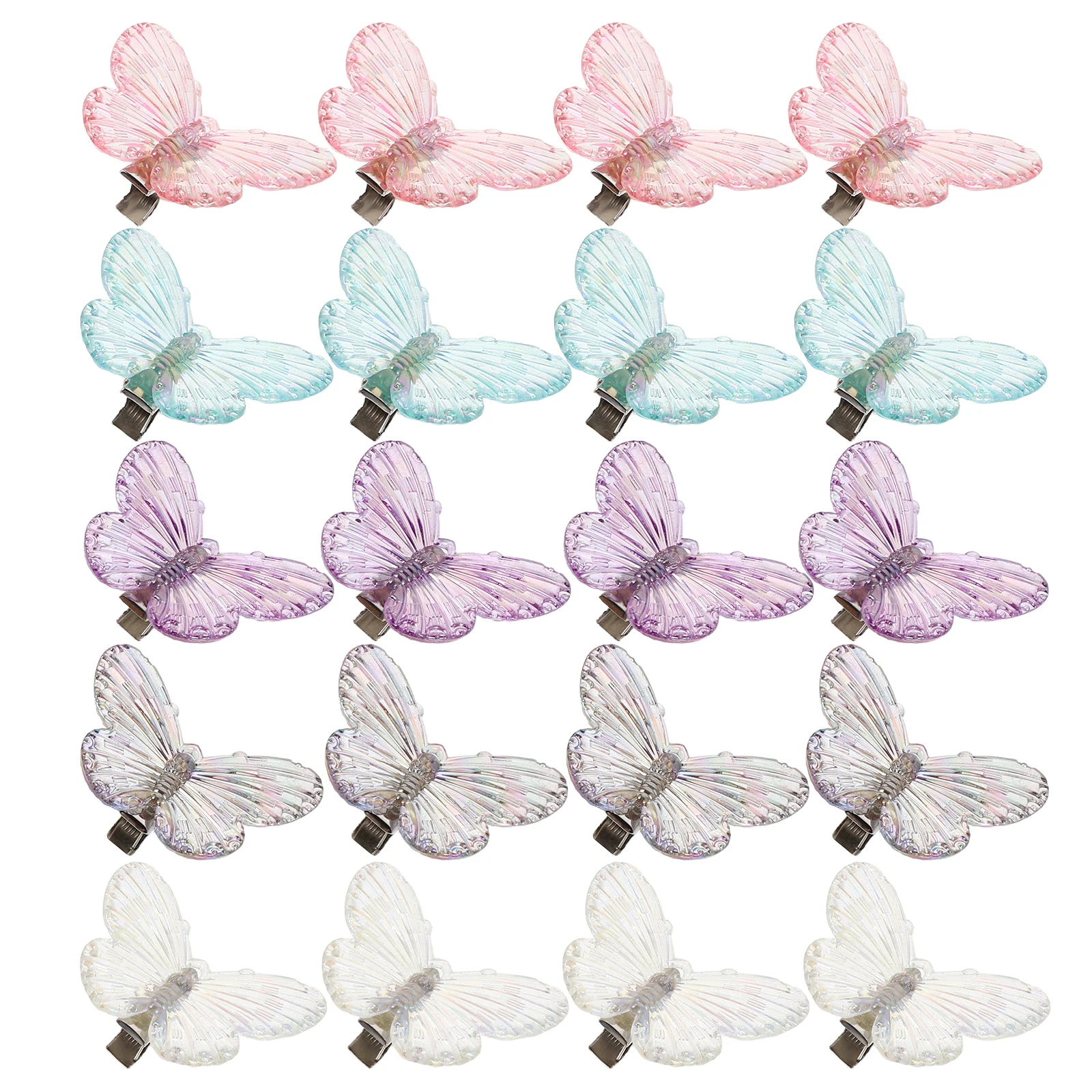 

40pcs Crystal Butterfly Hair Clips Sparkly Mini Butterfly Barrettes For Women Stylish Hair Accessories French Snap Glitter