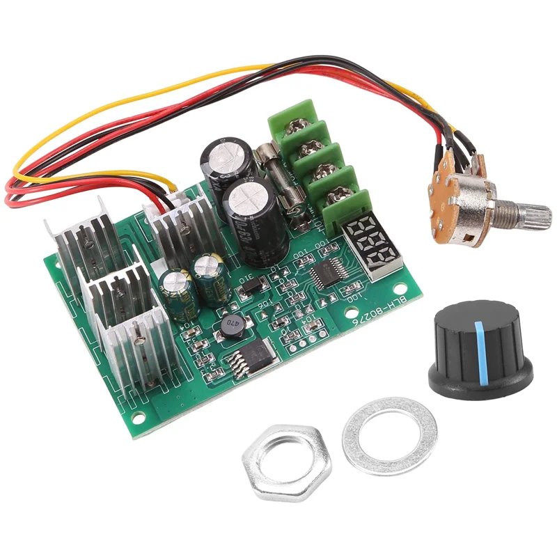 ABZV-DC 6-60V 30A ปรับ LED ดิจิตอลมอเตอร์ควบคุมความเร็ว PWM คอนโทรลเลอร์ DC มอเตอร์ 12V 24V 36V 48V