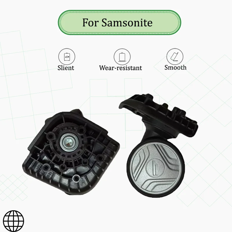 ل Samsonite JD-1787 نموذج الأمتعة عجلة استبدال أجزاء عجلات الأمتعة انزلاق عجلات صامتة مقاومة للاهتراء إصلاح أجزاء #1