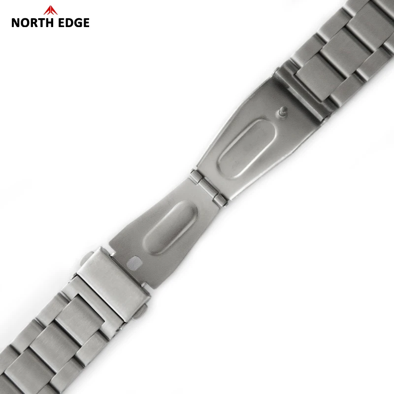 NORTH EDGE 24 mm Gummi-Uhrenarmband aus Titanlegierung, kompatibel mit TRITON-TI, langlebigem Armbanduhrenarmband – Detail 2