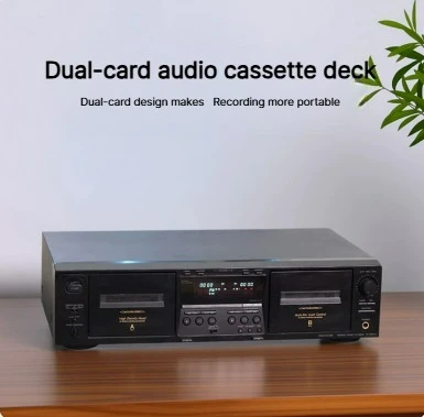 Dual-track Cassette Deck Stereo Cassette Deck Integrated Unit for Recording and Playing Back Audio Tapes with Large Speakers