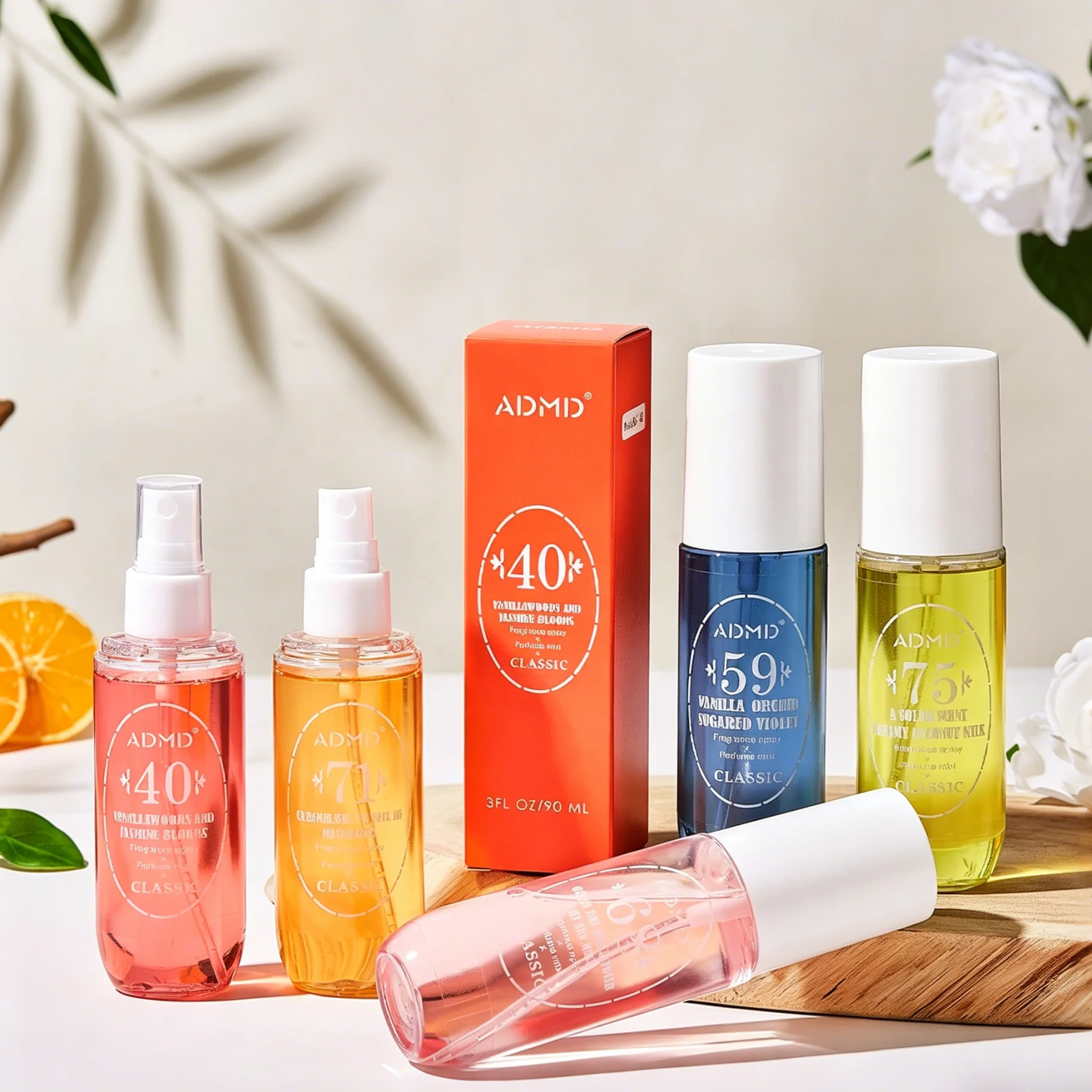 

90ML Body Perfume Fresh Fragrance Long-lasting Fragrance Alcohol Free for Men Women's Light Perfume Brazilian Inspired Summer