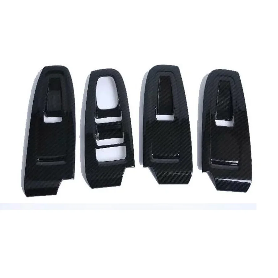 

4pcs/set Car Interior Armrest Window Lift Switch Panel Bezel Cover Trim Fit For Subaru XV 2018 Car-styling Accessories