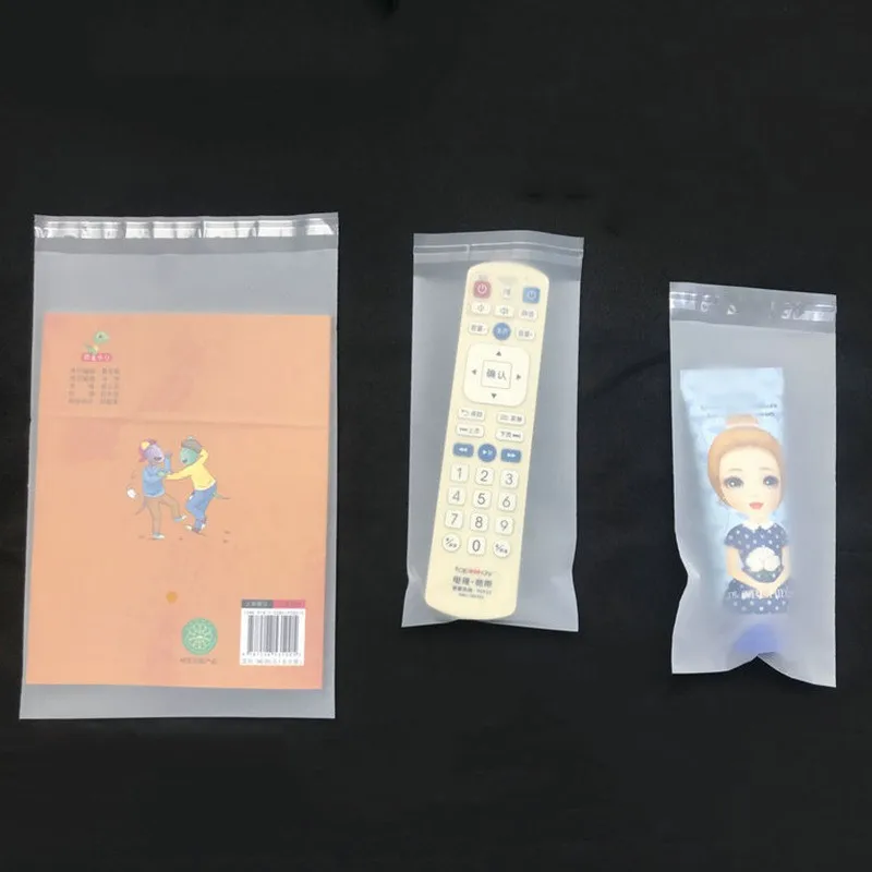 StoBag Custom CPE Frosted Bag Blank Top Open Self Adhesive Sealed Clear Small Phone Case Package Product Storage Pouch Logo