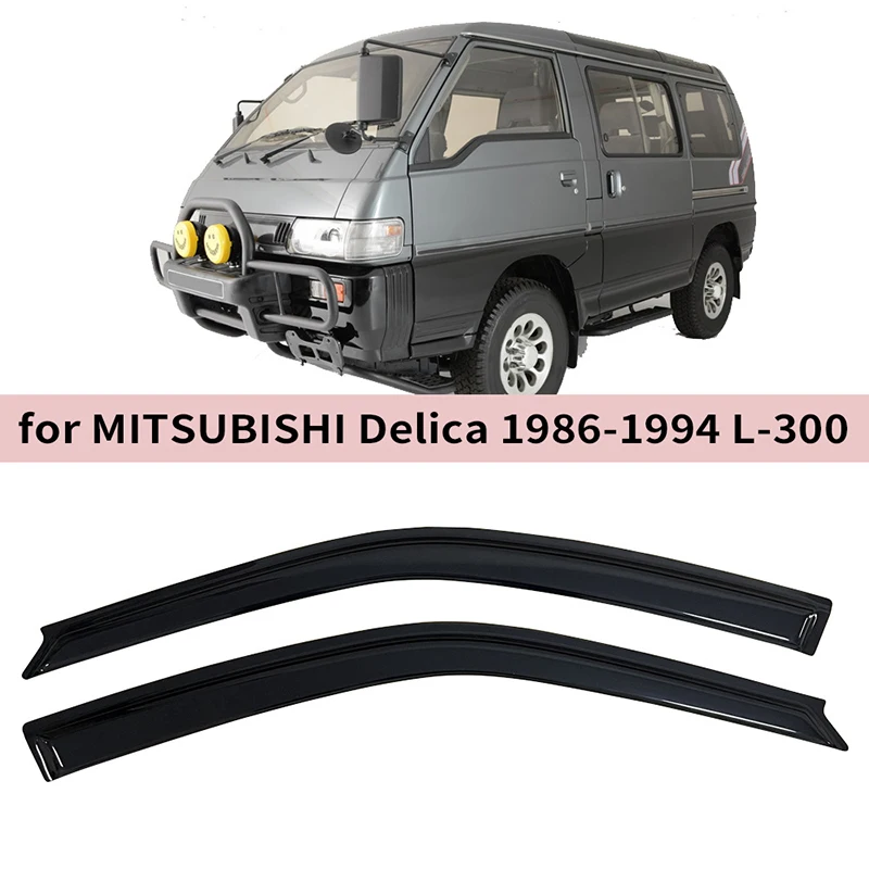 

Дефлекторы окон (ветровики) для MITSUBISHI Delica L-300 1986-1994 годов выпуска, защита от дождя и ветра